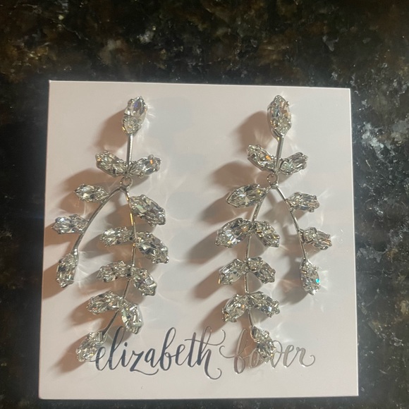 Elizabeth Bower Eden Mini Chandelier Crystal Earrings - Picture 1 of 4